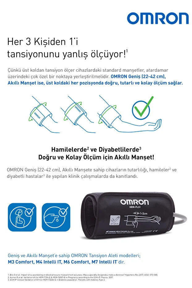 Omron M2+ Wide Cuff Upper Arm Battery Operated Digital Blood Pressure Monitor – 30 Measurement Memory, - Image 4
