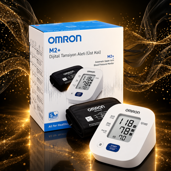 Omron M2+ Wide Cuff Upper Arm Battery Operated Digital Blood Pressure Monitor – 30 Measurement Memory,